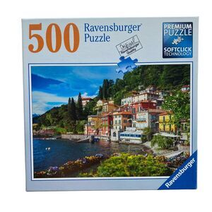 RAVENSBURGER PUZZLE Lake Como, Italy 500 Piece Jigsaw Puzzle